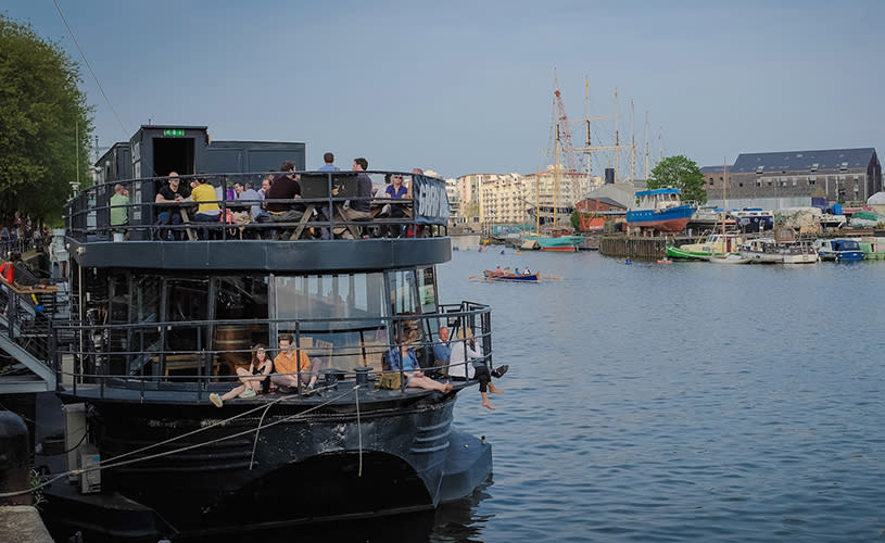 An exterior view of The Grain Barge - Credit The Grain Barge