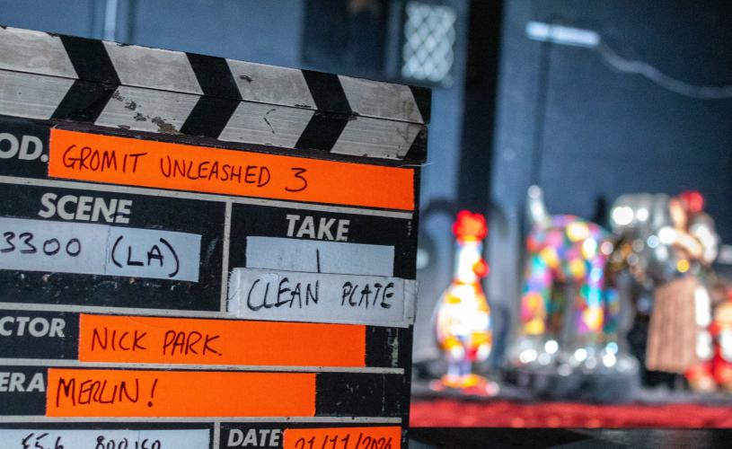 Gromit Unleashed 3 Launch - Clapper - CREDIT Simon Boddy