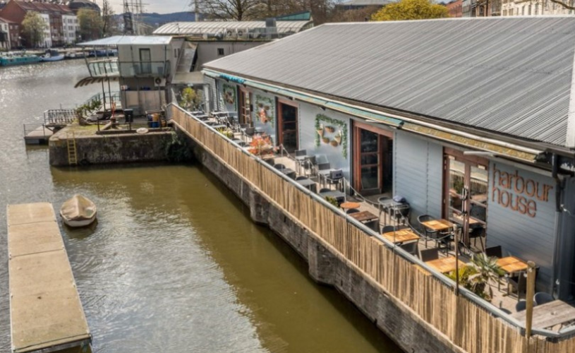 Exterior of the Harbour House restaurant in the Redcliffe area of Bristol - credit Harbour House