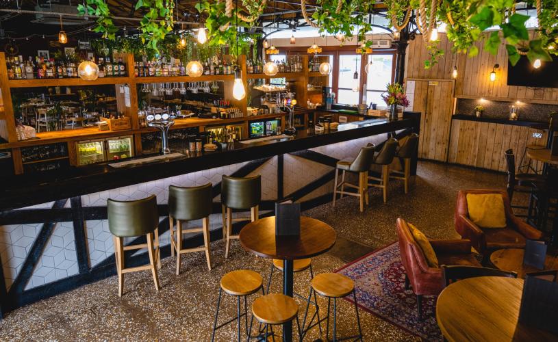 Interior of the Harbour House restaurant on Bristol's Harbourside
