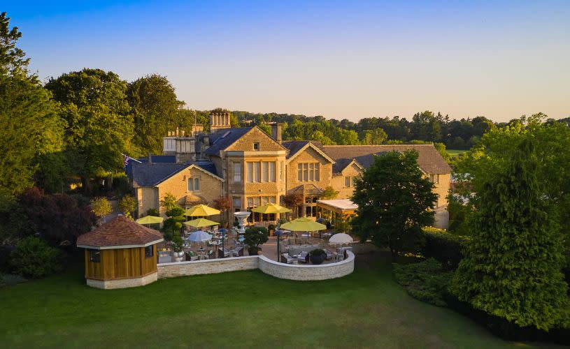 Exterior image of Homewood in Bath with terrace in shot
