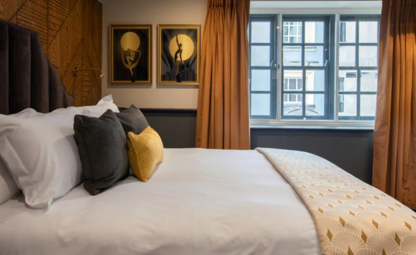 A bedroom in Hort's Townhouse a city centre boutique hotel in Bristol