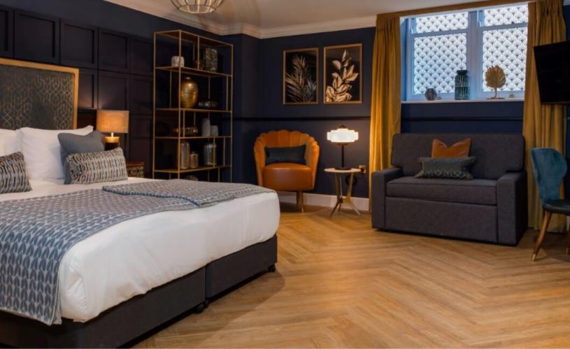 A bedroom at Hort's Townhouse Bristol a boutique hotel in Bristol city centre