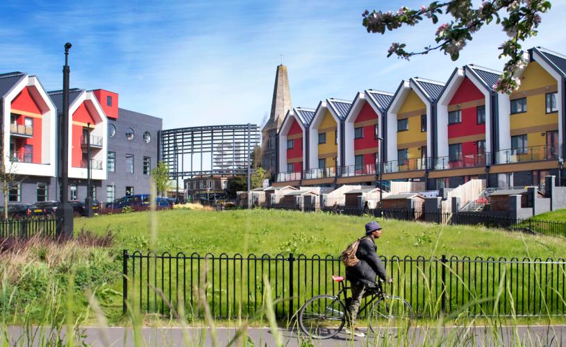 A view of the Junction 3 housing development in the Easton area of East Bristol - credit Paul Box