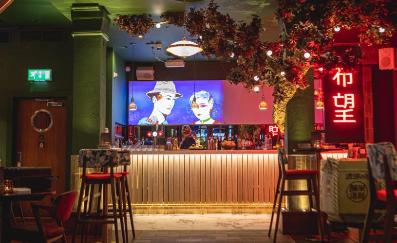 Interior of KIBOU restaurant in Clifton - credit KIBOU