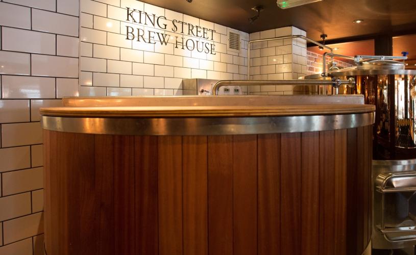 Brewery kit in pub - credit King Street Brew House