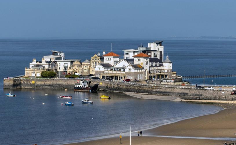 A view of Knightstone Island in Weston-super-Mare near Bristol - credit Dave Peters
