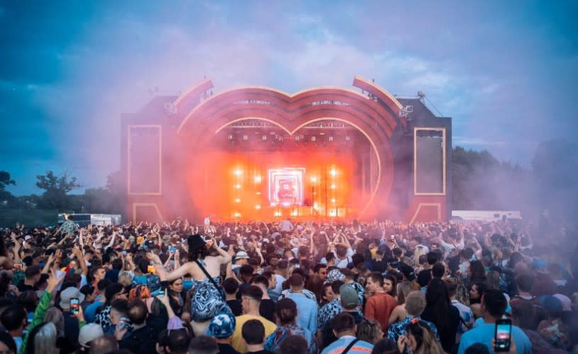 The stage at Love Saves The Day with an audience in the foreground - credit Love Saves The Day