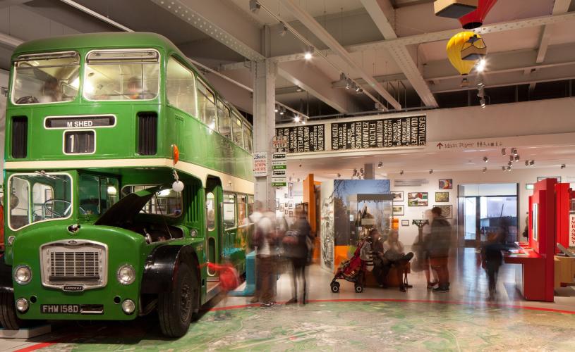 Interior of the M Shed local history museum on Bristol Harbourside - credit Credit Quintin Lake