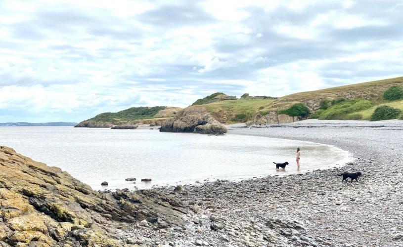 Beach at Middle Hope in North Somerset - credit Georgie Duckworth