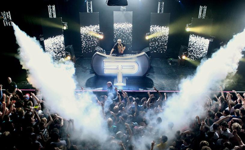 A DJ on stage at 02 Academy Bristol with an audience in the foreground - credit 02 Academy Bristol