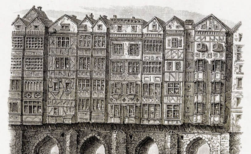 Old Bristol Bridge illustration