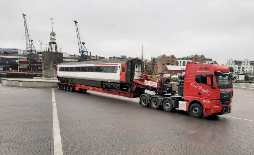 Outlaws Train carriage on Lloyds Amphitheatre for The Outlaws