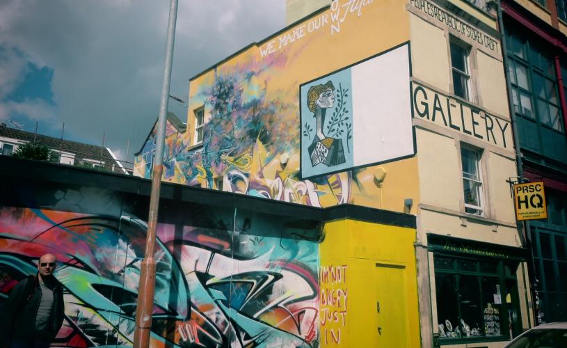 The exterior of the People's Republic of Stokes Croft art shop in Bristol - credit Visit Bristol