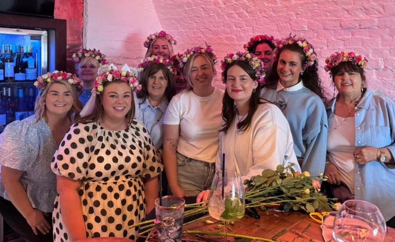 Hen party at Bristol Floral Design