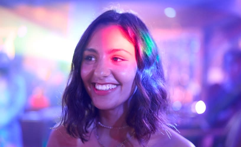 Rani (Rhianne Barreto) in nightclub scene (credit BBC_Amazon Prime Video)