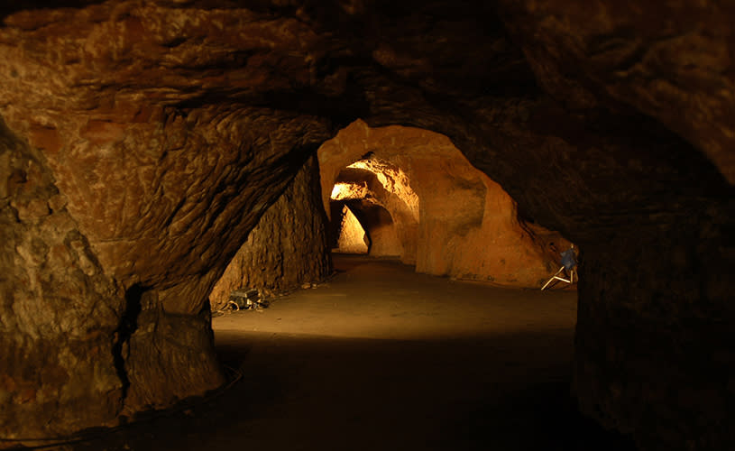 Interior of the Redcliffe Caves in the Redcliffe area of Bristol - credit Bristol Film Office