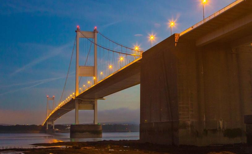 A view of the Severn Bridge, near Bristol