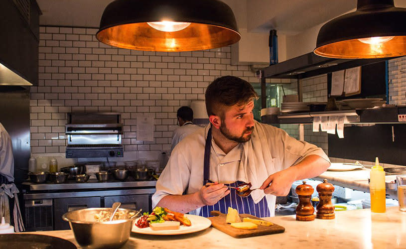 Chef in kitchen at The Kensington Arms in Redland - credit The Kensingtons Arms