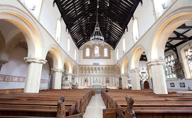 Interior of St James Priory in central Bristol - credit Visit West
