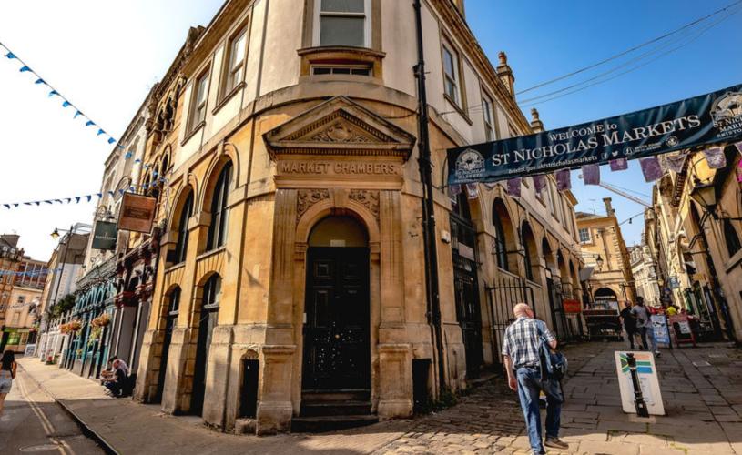 The entrance to St Nicholas Market in Bristol's Old City - credit St Nicholas Markets