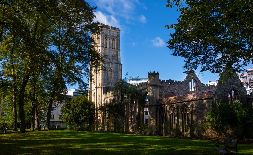 Temple Church in central Bristol - credit Visit West