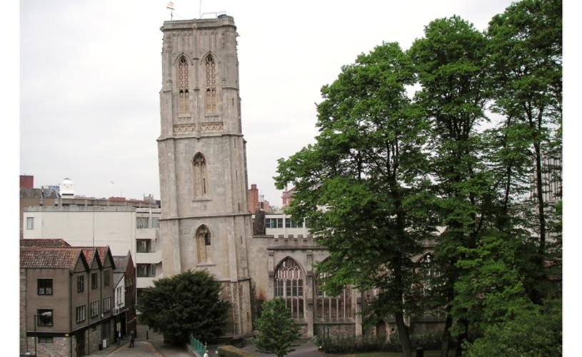 Temple Church in central Bristol - credit Visit West