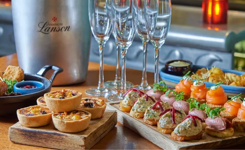 Christmas canapes at Avon Gorge by Hotel du Vin