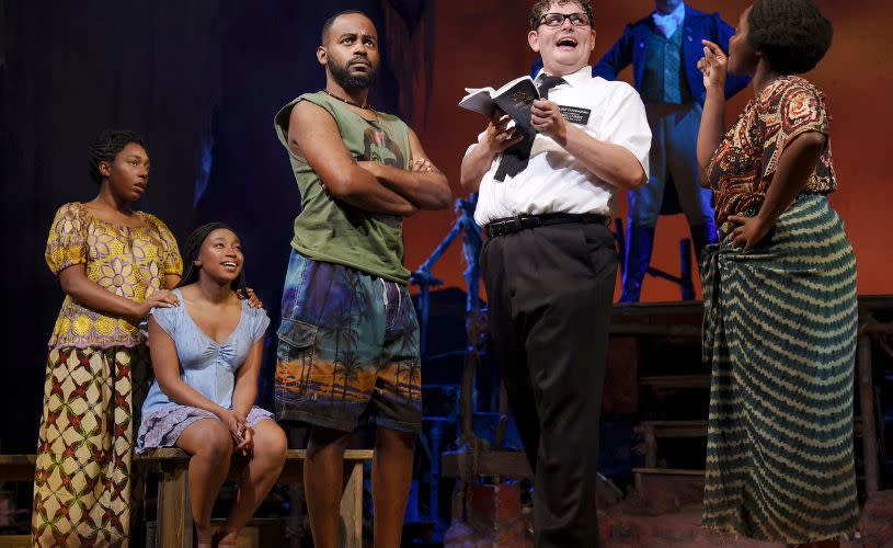 The Book of Mormon production credit Paul Coltas