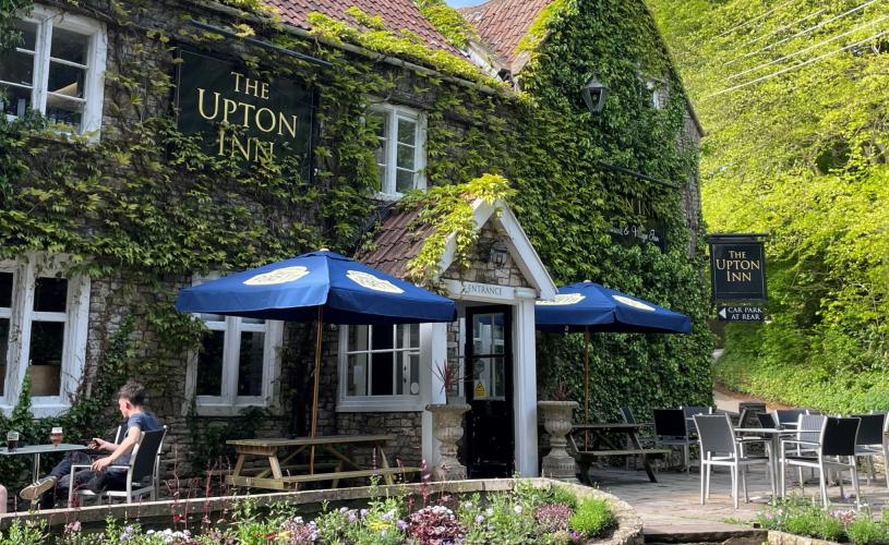 Exterior of country pub The Upton in Bitton - credit The Upton