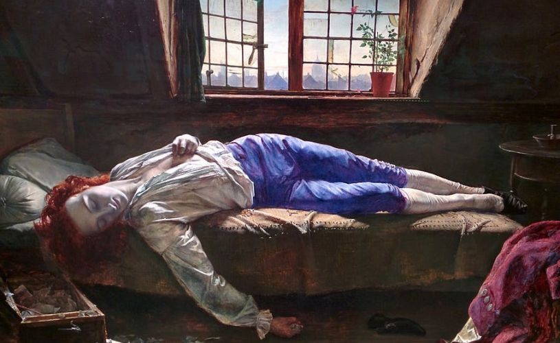 The death of Chatterton painting by Henry Wallis