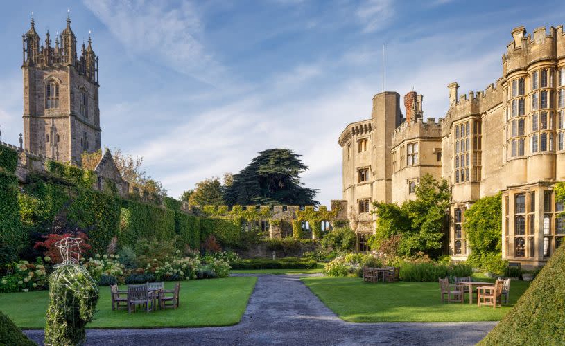 Thornbury Castle Exterior Shot from walled gardens