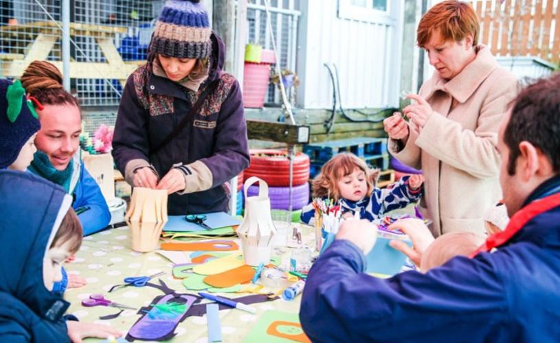 A family workshop at the Tobacco Factory market in South Bristol - credit Tobacco Factory