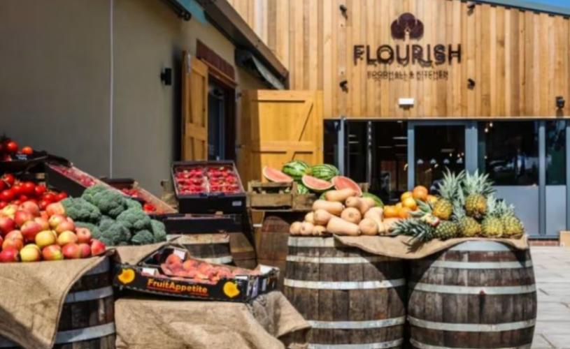 Exterior of Flourish in Saltford - credit Flourish Kitchen