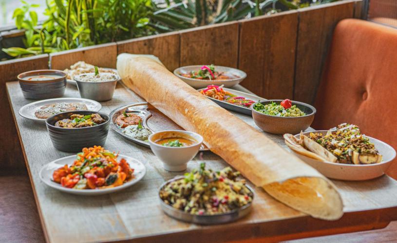 Tear and share giant dosa at Nadu in Bristol - credit Nadu