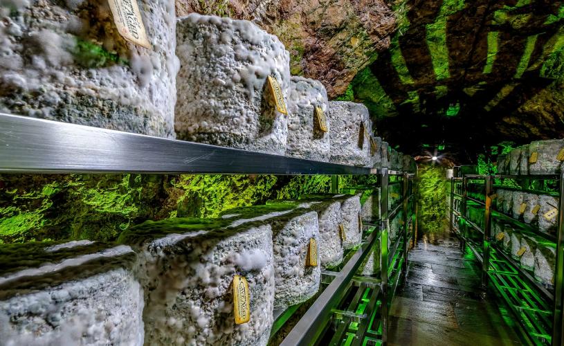 Cheddar in cave at Wookey Hole mill - credit Wookey Hole