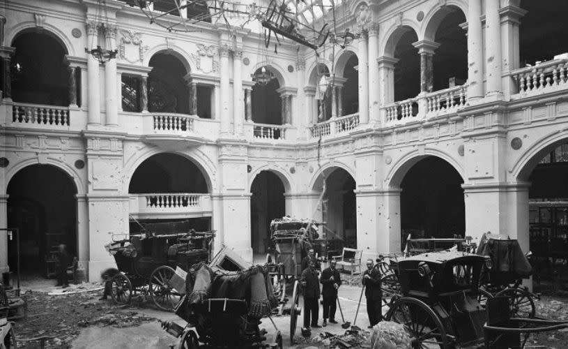 Bristol Museum after bombing raid - credit Bristol Museums