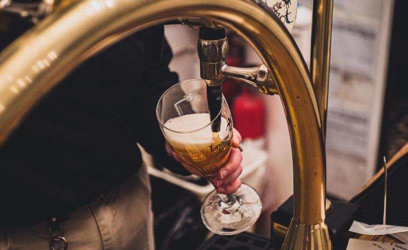 Beer pouring at The Strawberry Thief - Credit The Strawberry Thief