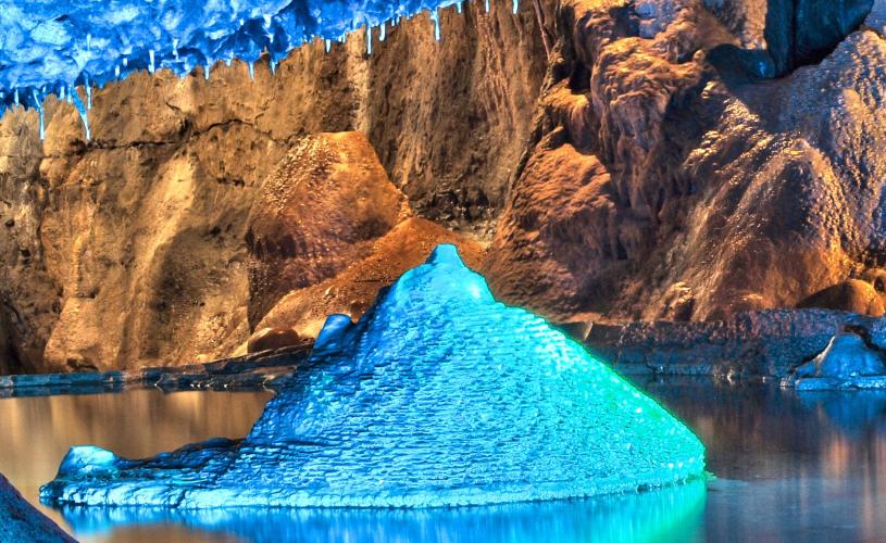Cave at Wookey Hole near Bristol - credit Wookey Hole