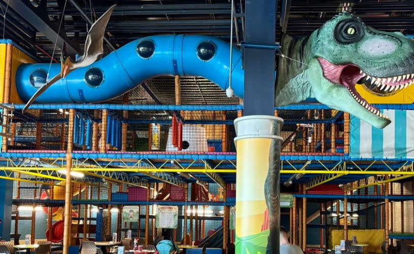 Dinosaur soft play at The Grand Pier in Weston-super-Mare ghost train - credit The Grand Pier