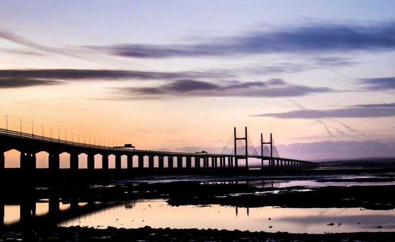 A view of the Severn Bridge, near Bristol - credit Paul Box