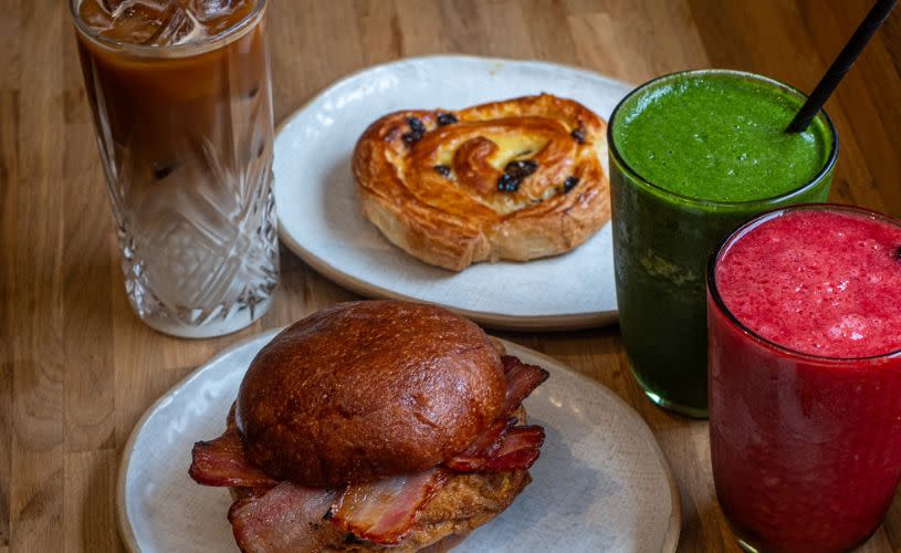 Breakfast options at The Granary - credit The Granary