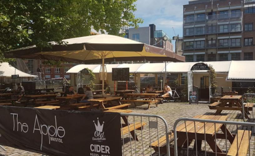 Exterior of The Apple cider boat - credit Bristol City Centre BID