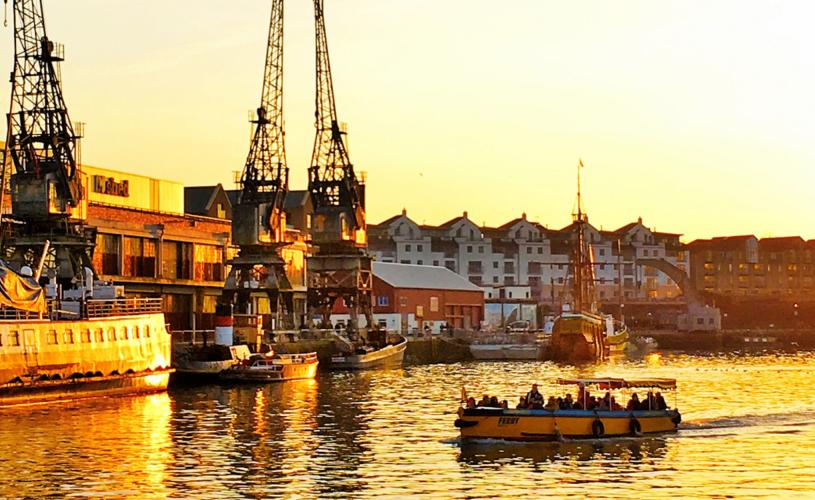 Independence at sunset with M Shed in the background - credit Bristol Ferry