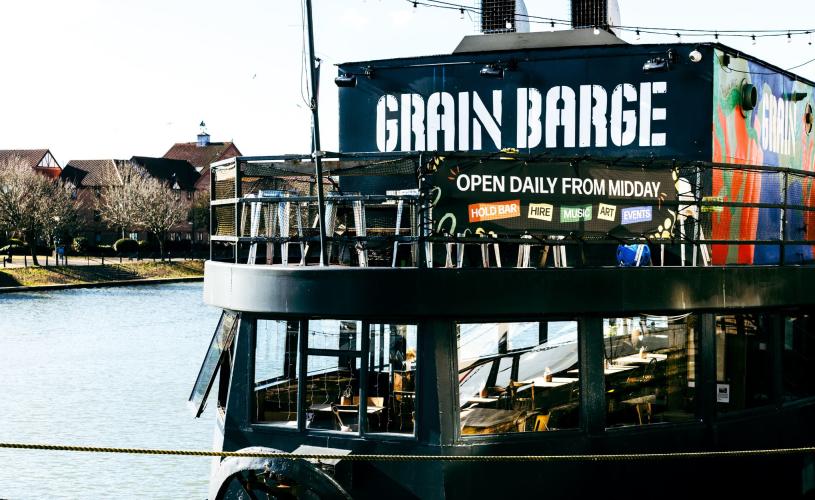 The Grain Barge in Bristol - Credit The Grain Barge