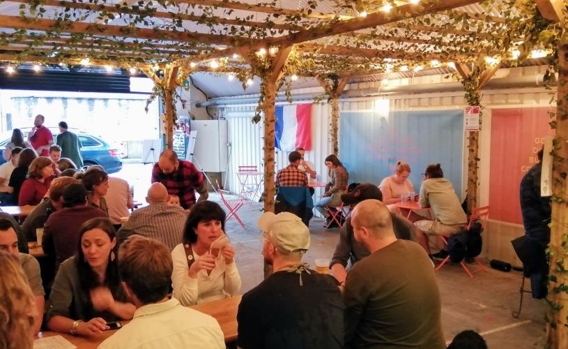 People drinking inside The Cider Box in Bristol - credit The Cider Box