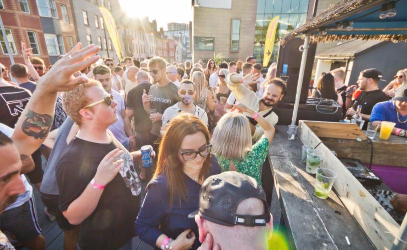 Terrace party at Bambalan in Bristol - credit Bambalan