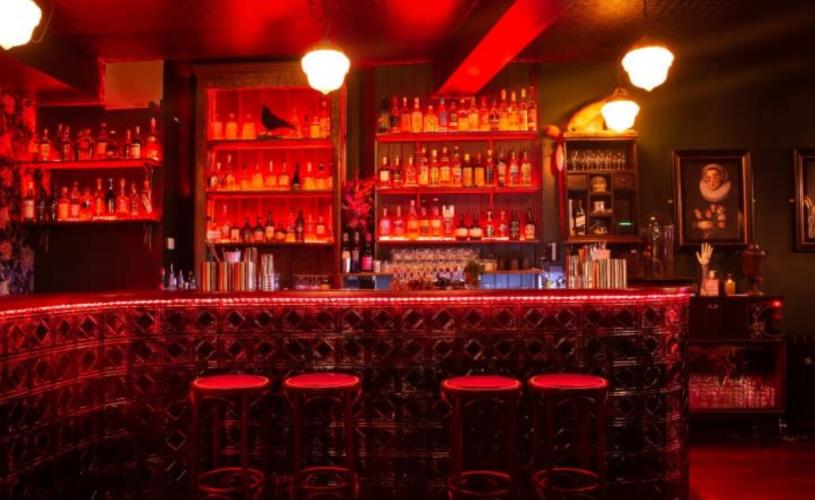 The Raven cocktail bar interior - credit The Raven
