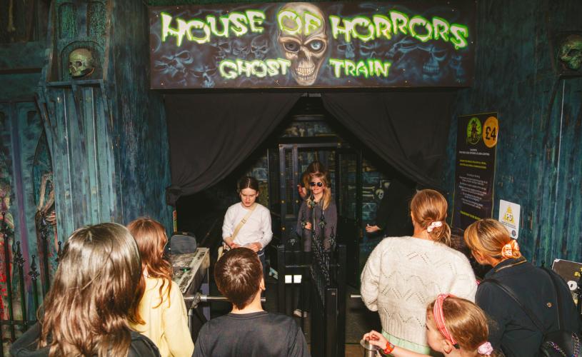 The Grand Pier ghost train entrance - credit The Grand Pier
