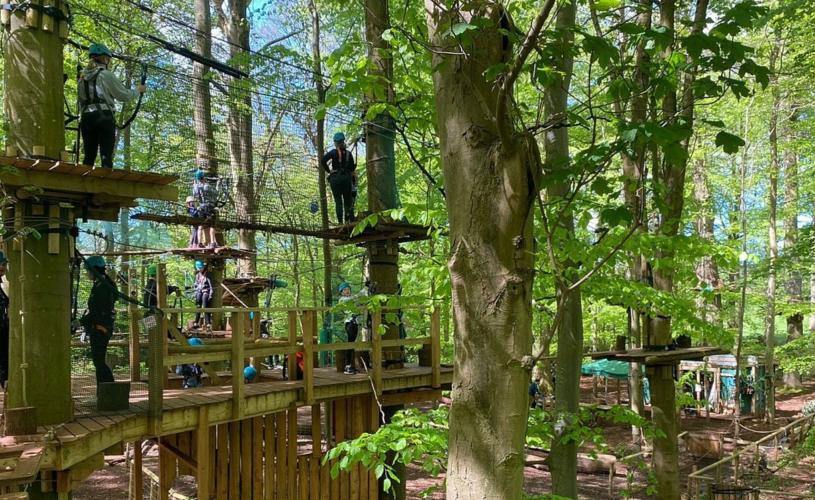 Tree top high ropes course - credit Adventure Bristol